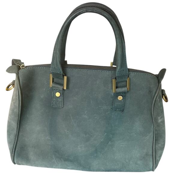 Jesslyn Blake Urban Outfitters green cow skin leather bag with detachable strap - Picture 2 of 12